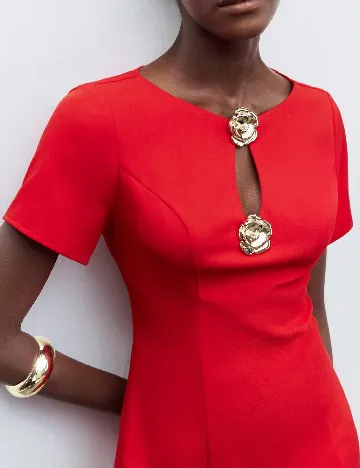 Rochie scurta SHEIN, rosu