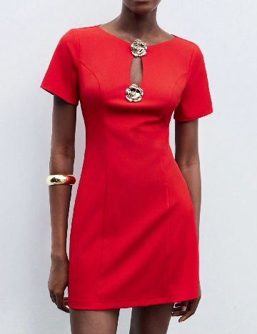 Rochie scurta SHEIN, rosu