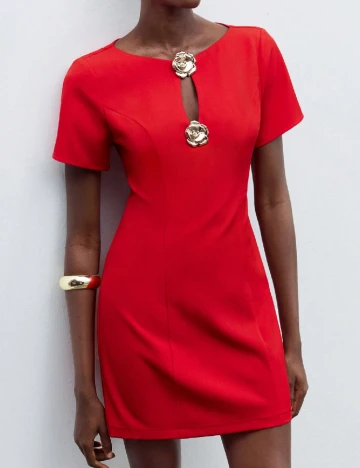 Rochie scurta SHEIN, rosu