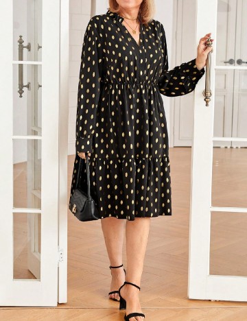 Rochie medie SHEIN CURVE, negru