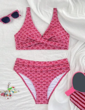 Costum de baie SHEIN, roz