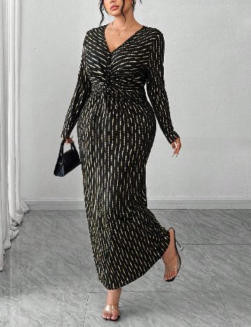 Rochie lunga SHEIN CURVE, negru