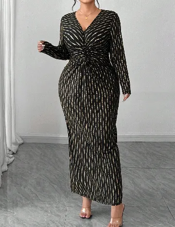 Rochie lunga SHEIN CURVE, negru