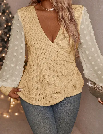 Bluza SHEIN CURVE, crem