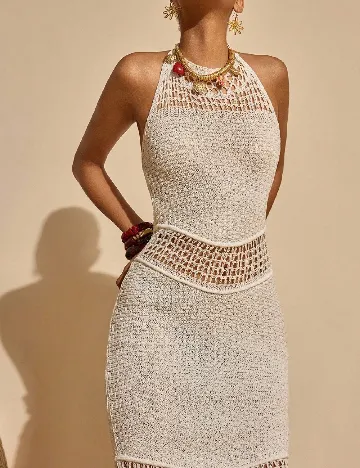 Rochie de plaja SHEIN, ecru