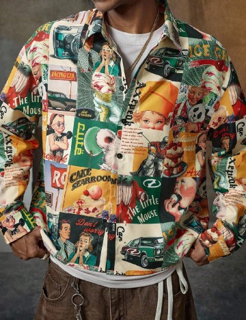 Camasa SHEIN, mix culori