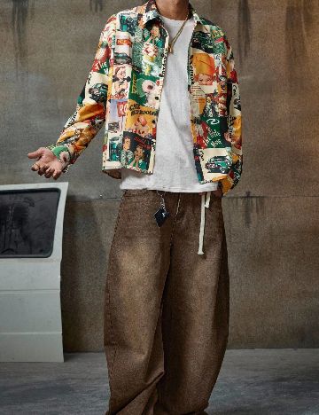 Camasa SHEIN, mix culori