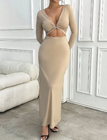 Rochie lunga SHEIN, bej