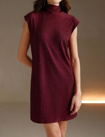 Rochie scurta Anewsta, pruna