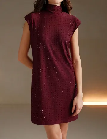 Rochie scurta Anewsta, pruna