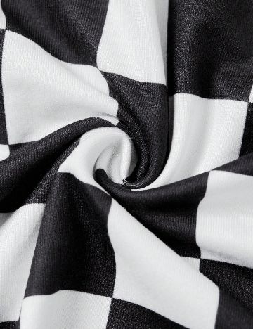 Rochie lunga SHEIN CURVE, alb/negru