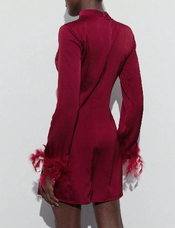 Rochie scurta SHEIN, visiniu