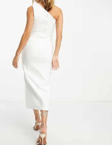 Rochie medie Vesper, alb