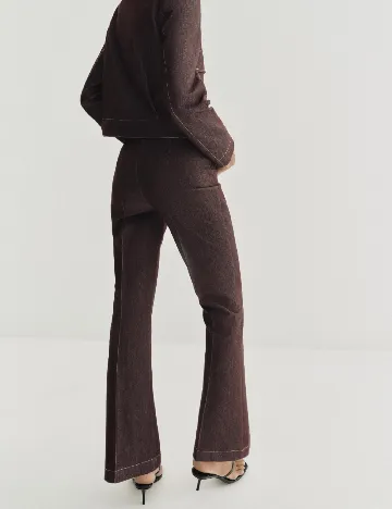 Pantaloni Zara, maro