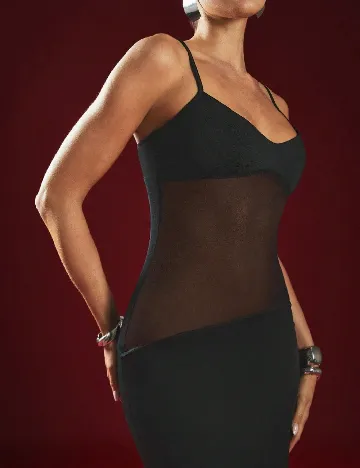 Rochie lunga Haute, negru