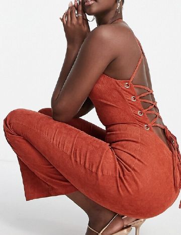 Salopeta ASOS, caramiziu