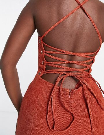 Salopeta ASOS, caramiziu