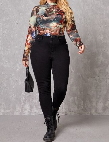 Bluza SHEIN CURVE, mix culori