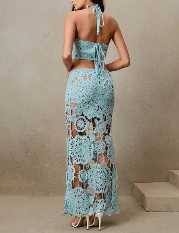 Rochie lunga Anewsta, albastru