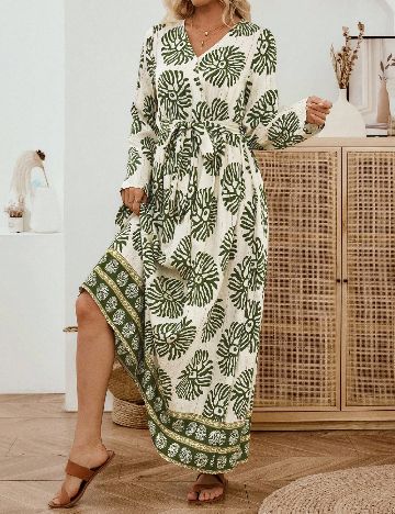 Rochie lunga Emery Rose, verde