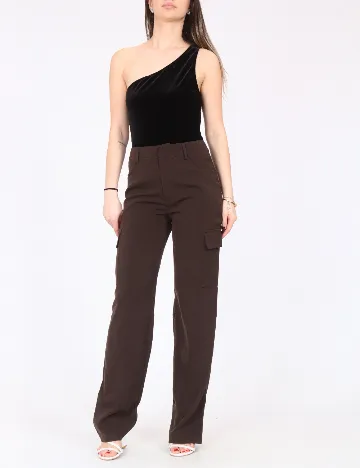 Pantaloni COLLUSION, maro