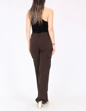 Pantaloni COLLUSION, maro