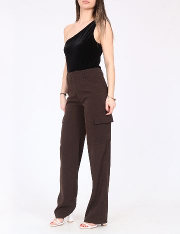 Pantaloni COLLUSION, maro