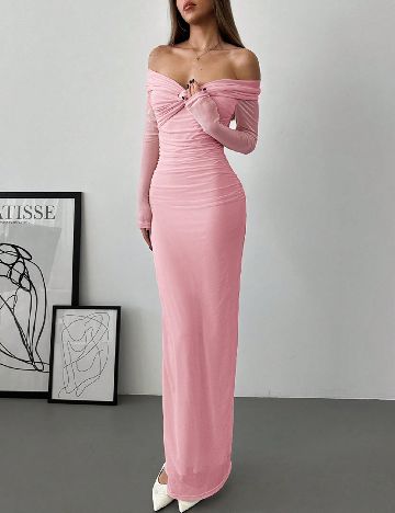 Rochie lunga SHEIN, roz