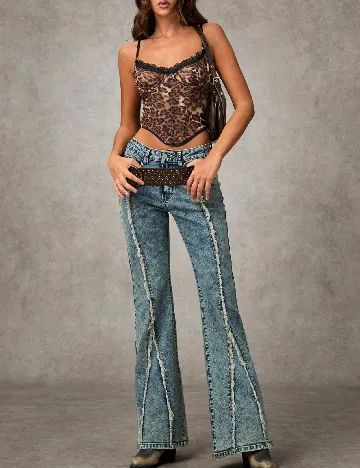 Top SHEIN, animal print