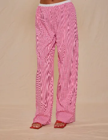 Pantaloni Musera, rosu