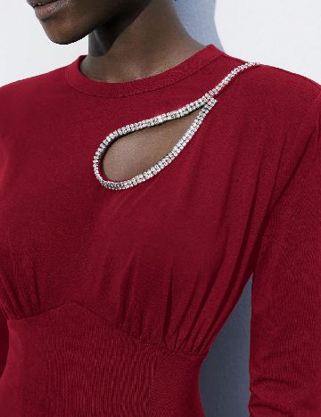 Rochie scurta SHEIN, visiniu