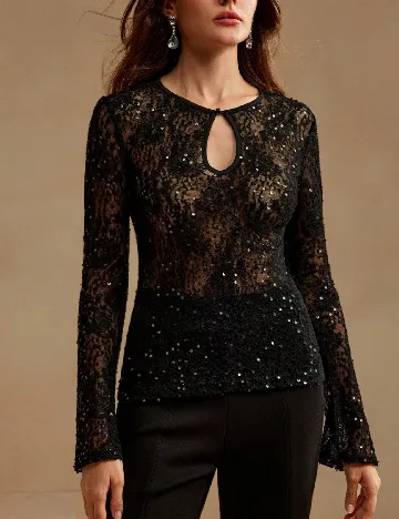 Bluza Anewsta, negru