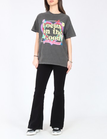 Tricou Oversize River Island, gri inchis