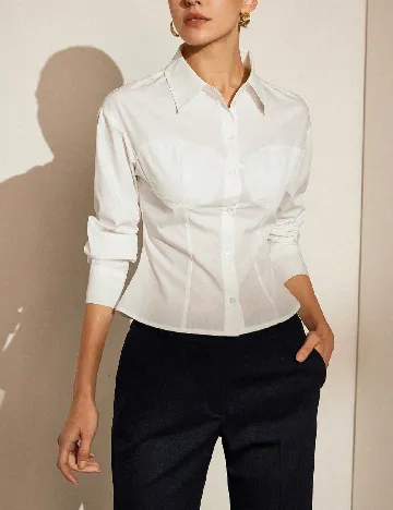 Camasa SHEIN, alb