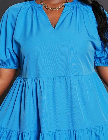 Rochie scurta SHEIN CURVE, albastru