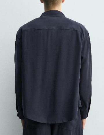 Camasa Zara, bleumarin