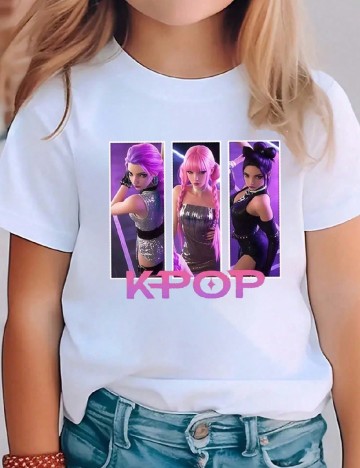 Tricou Shein Kids, alb