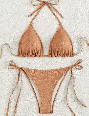 Costum de baie SHEIN, maro