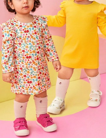 Set Rochii 2 bucati Shein Kids, mix culori