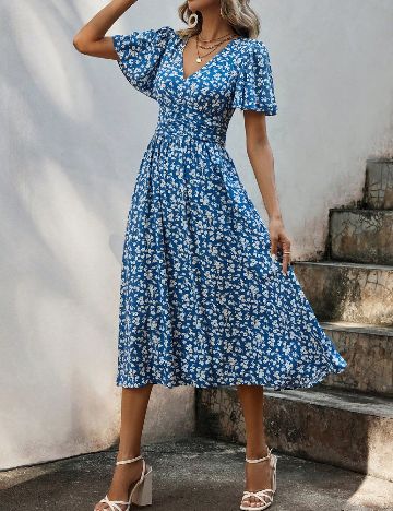 Rochie medie SHEIN, albastru