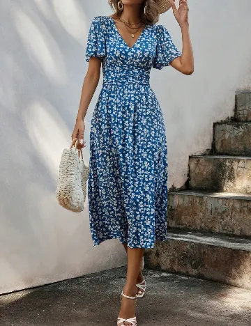 Rochie medie SHEIN, albastru