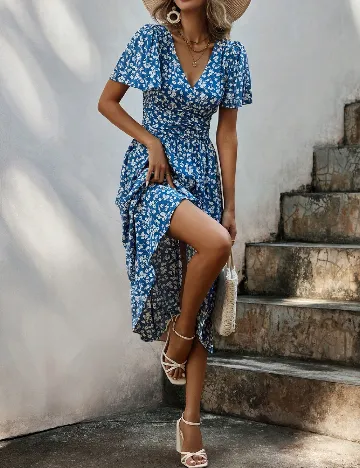 Rochie medie SHEIN, albastru