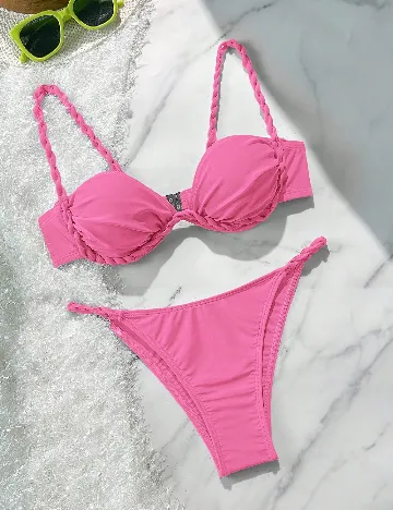 Costum de baie SHEIN, roz