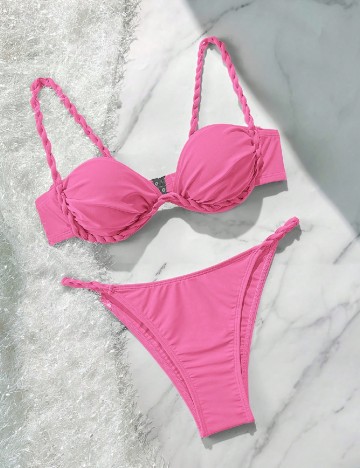 Costum de baie SHEIN, roz