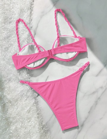 Costum de baie SHEIN, roz