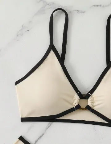 Costum de baie SHEIN, crem