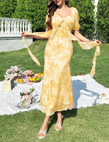 Rochie lunga SHEIN, galben