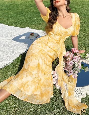 Rochie lunga SHEIN, galben