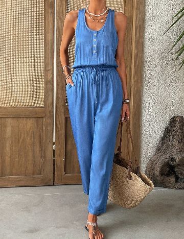 Salopeta SHEIN, albastru