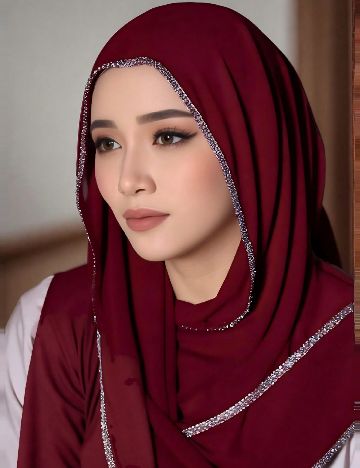 Esarfa SHEIN, visiniu